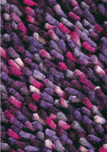 Felted Wool Shaggy Purple Rug Rocks 70502 | Size: 200 x 300 cm