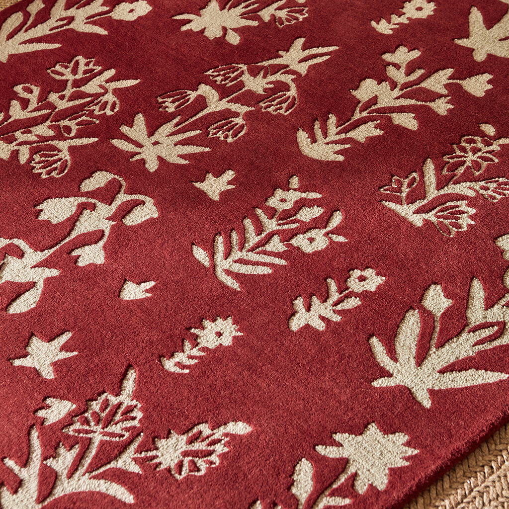 Woodland Glade Damson Red 146800 Rug