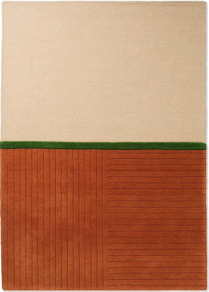 Decor Rhythm Tangerine Designer Handmade Rug ☞ Size: 160 x 230 cm