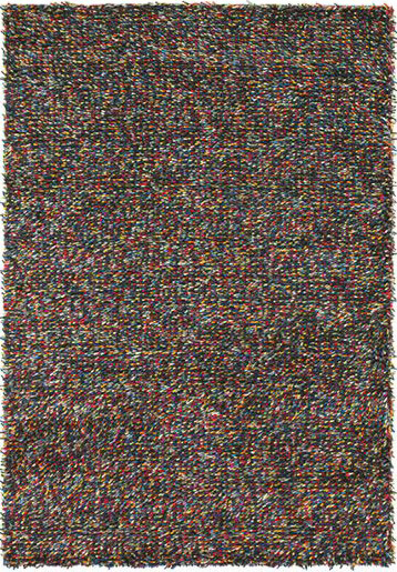 Felted Wool Multi Color Shaggy Rug Rocks 70415 | Size: 200 x 300 cm