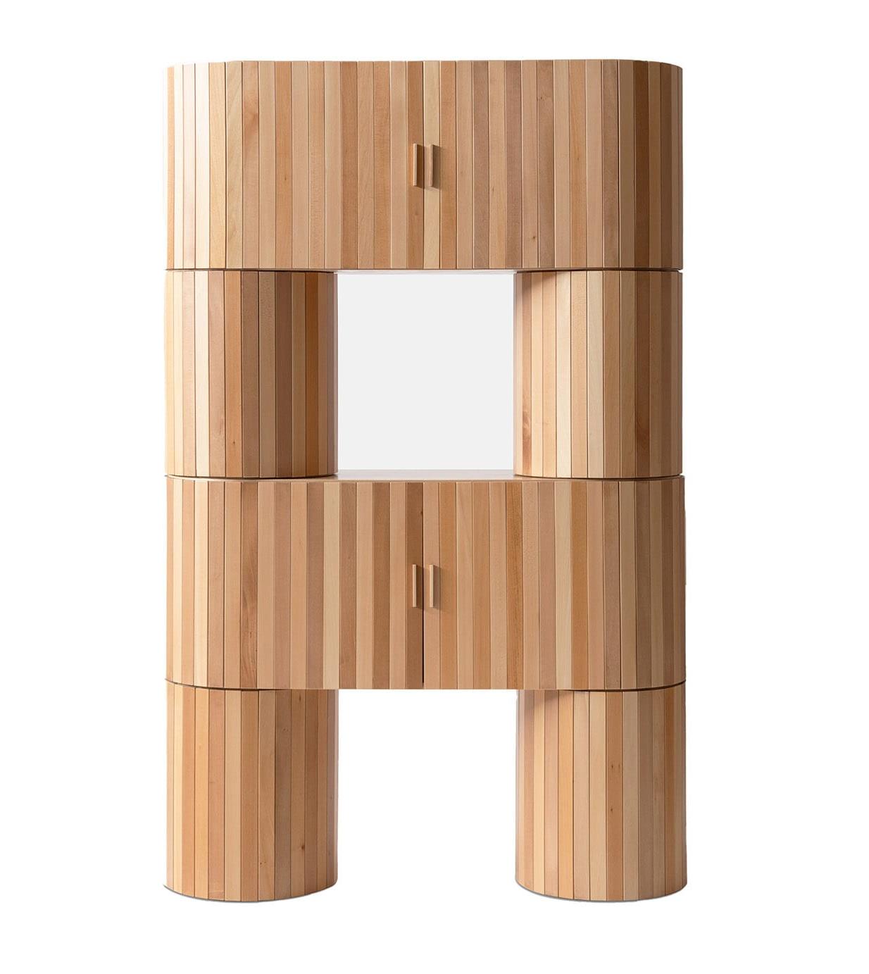 Natural Lime Wood Cabinet