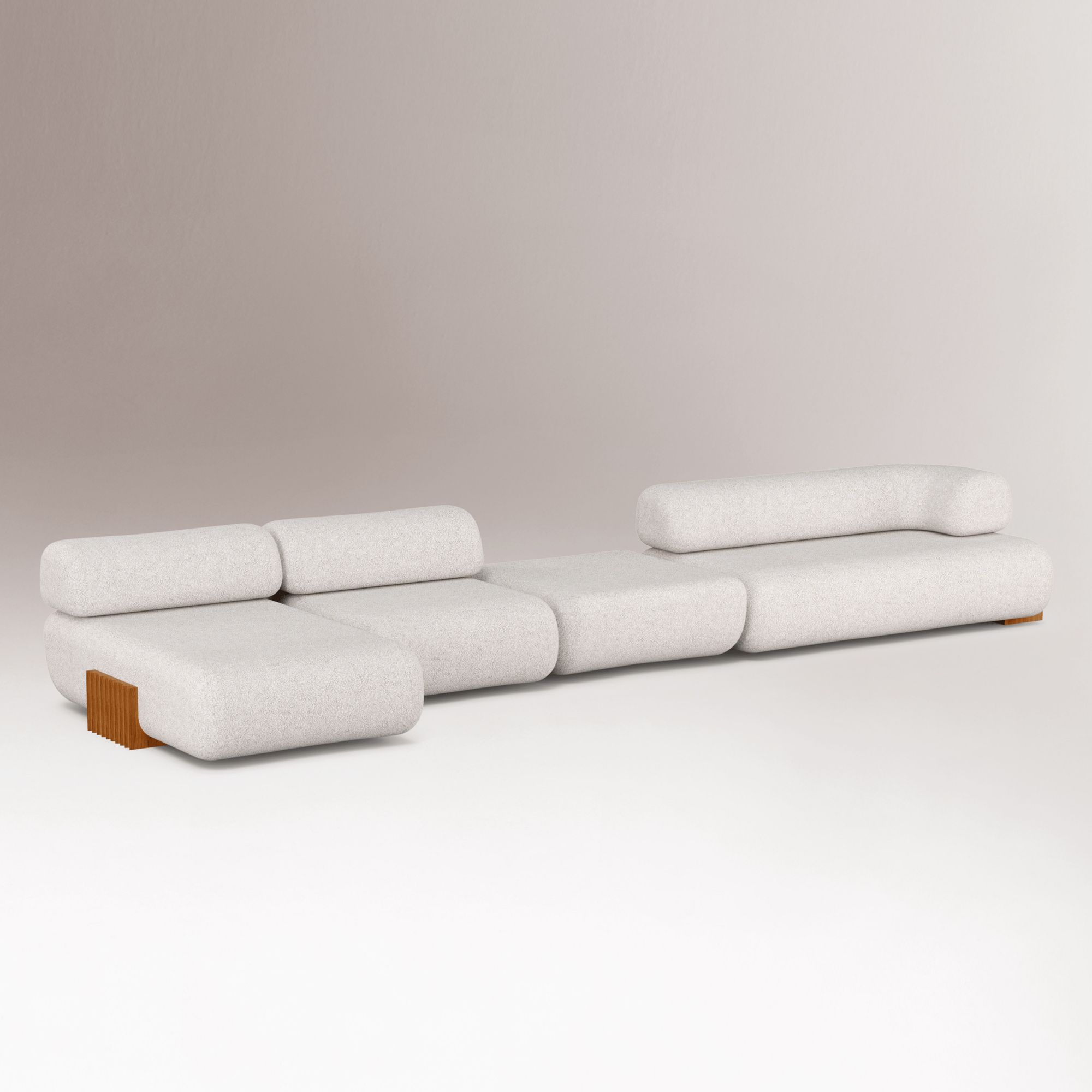 Carmel White Modular Sofa