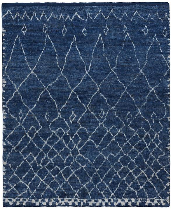 Berber Blue High Pile Rug