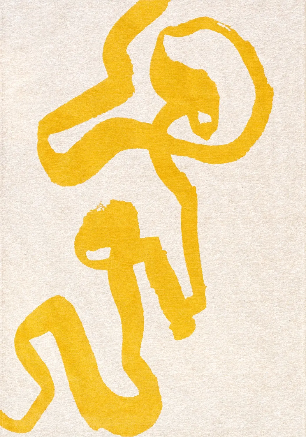 Ribonn Pure Yellow Rug
