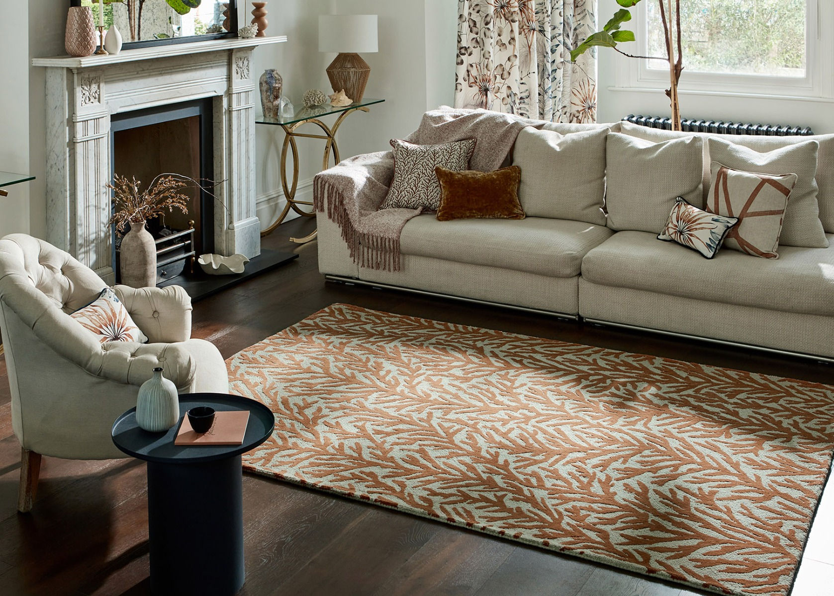 Atoll Auburn / Stone Rug