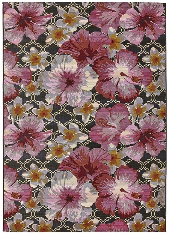Floral Machine Woven Rug