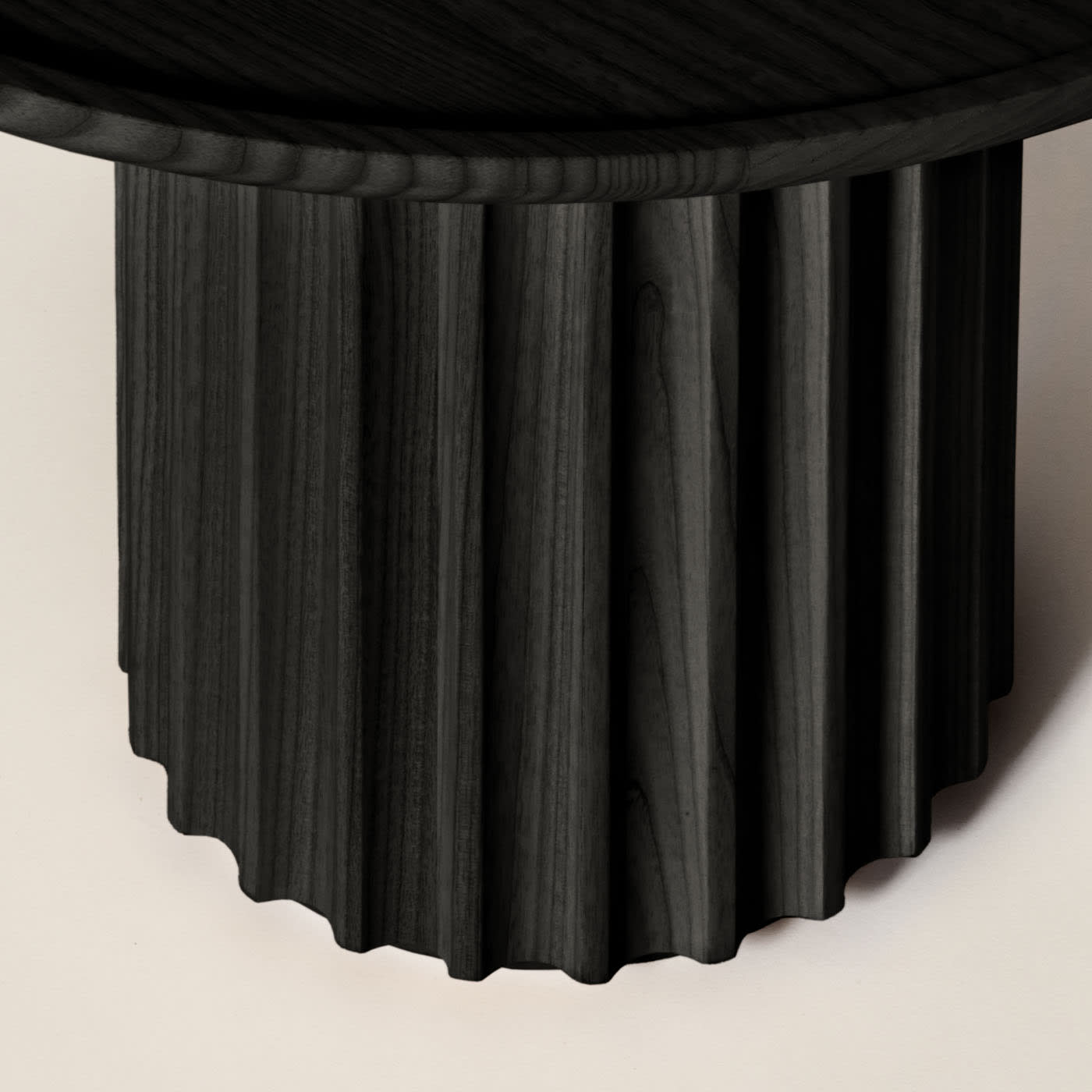 Capitello Luxury Black Side Table Crafted in Italy