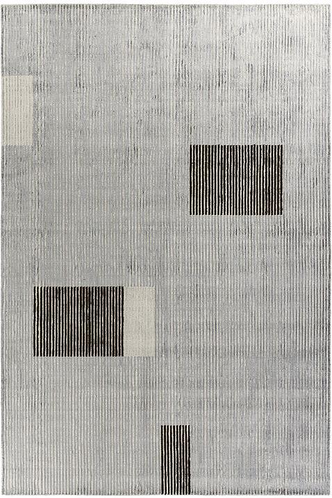 Hand-Loom Viscose Lines Rug