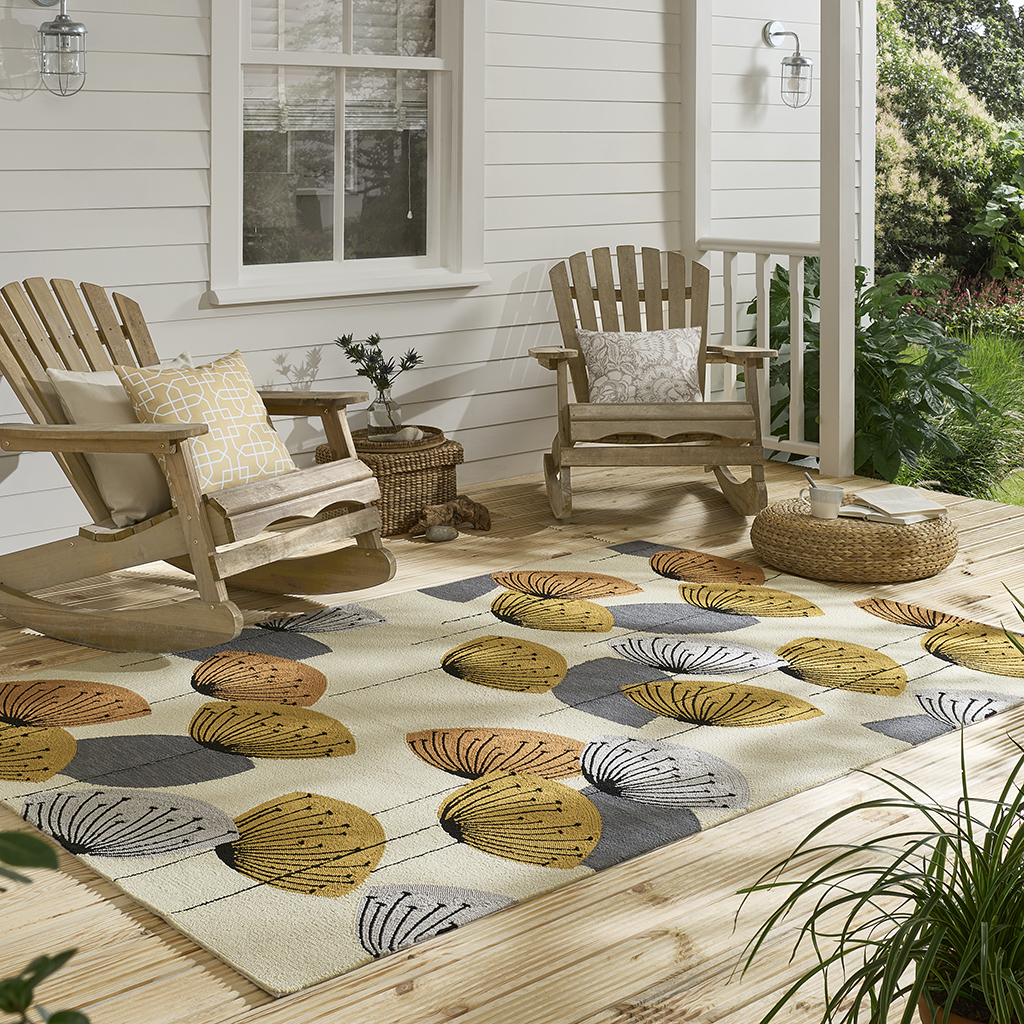 Dand. Clocks Och/Sil outdoor 445803 Rug