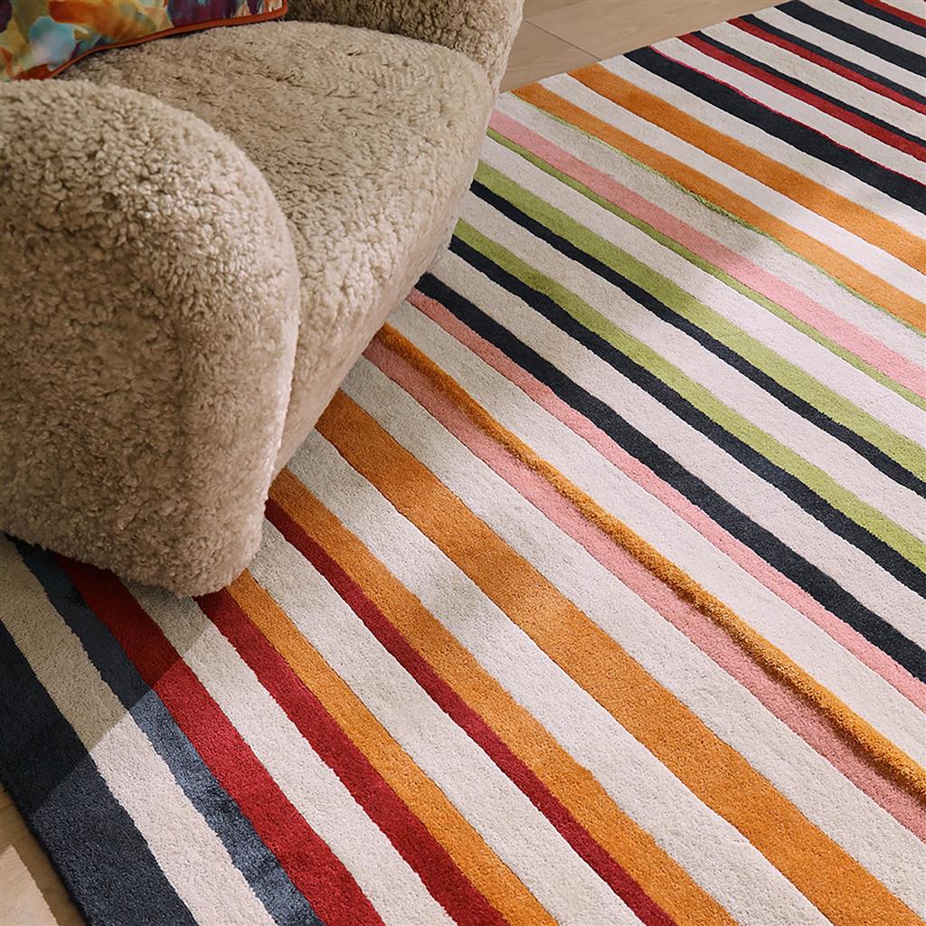 Calla Pomegranate/Clementine Rug