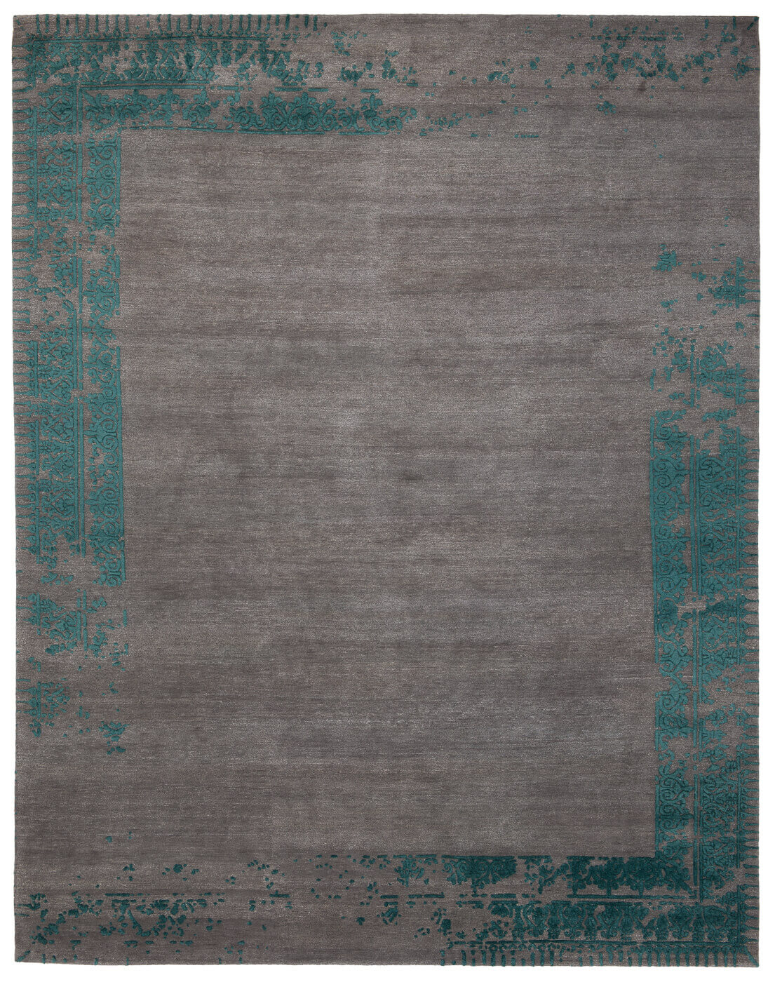 Ferrara Special Border Grey Blue Rug