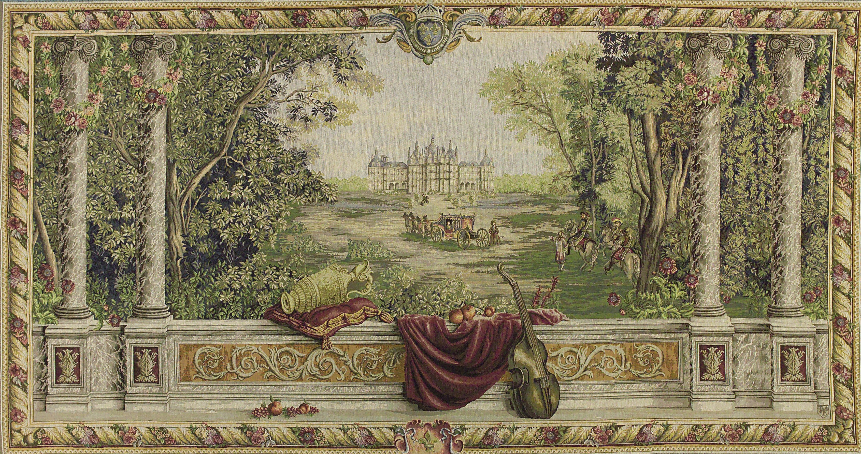 Greenery at the Castle (Large) Tapestry