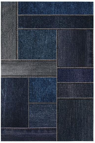 Abstract Blue Rug