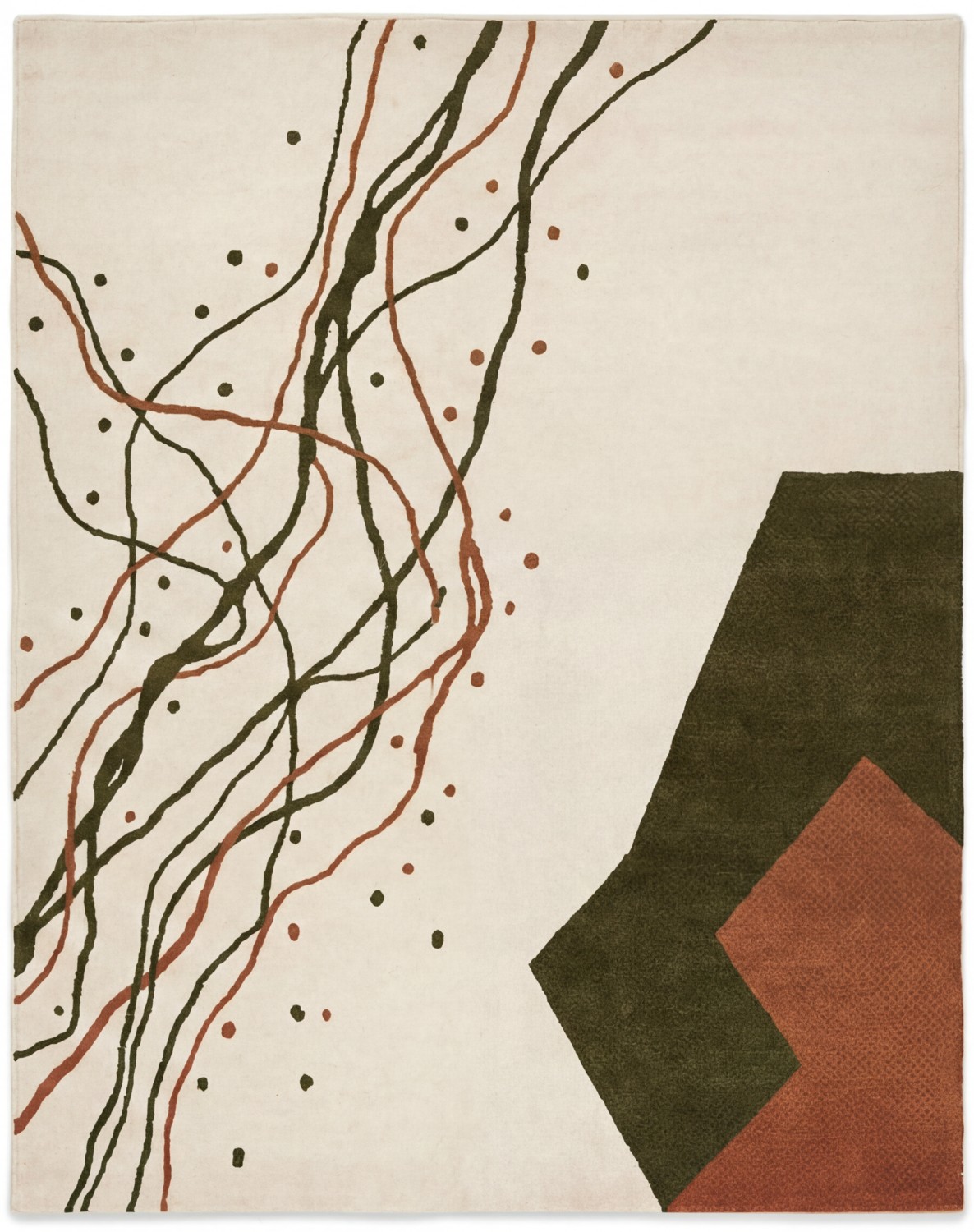 Calligraphic Paths Rug