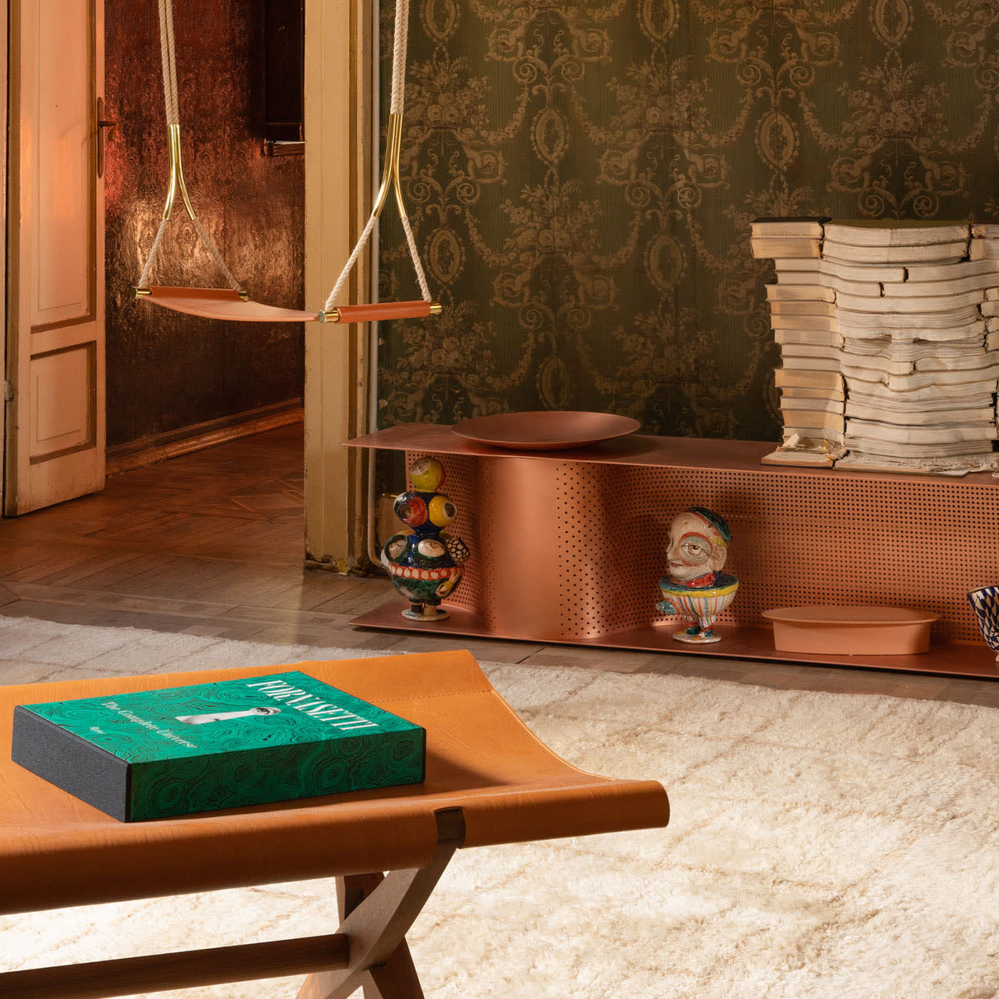 Branda Leather Bench