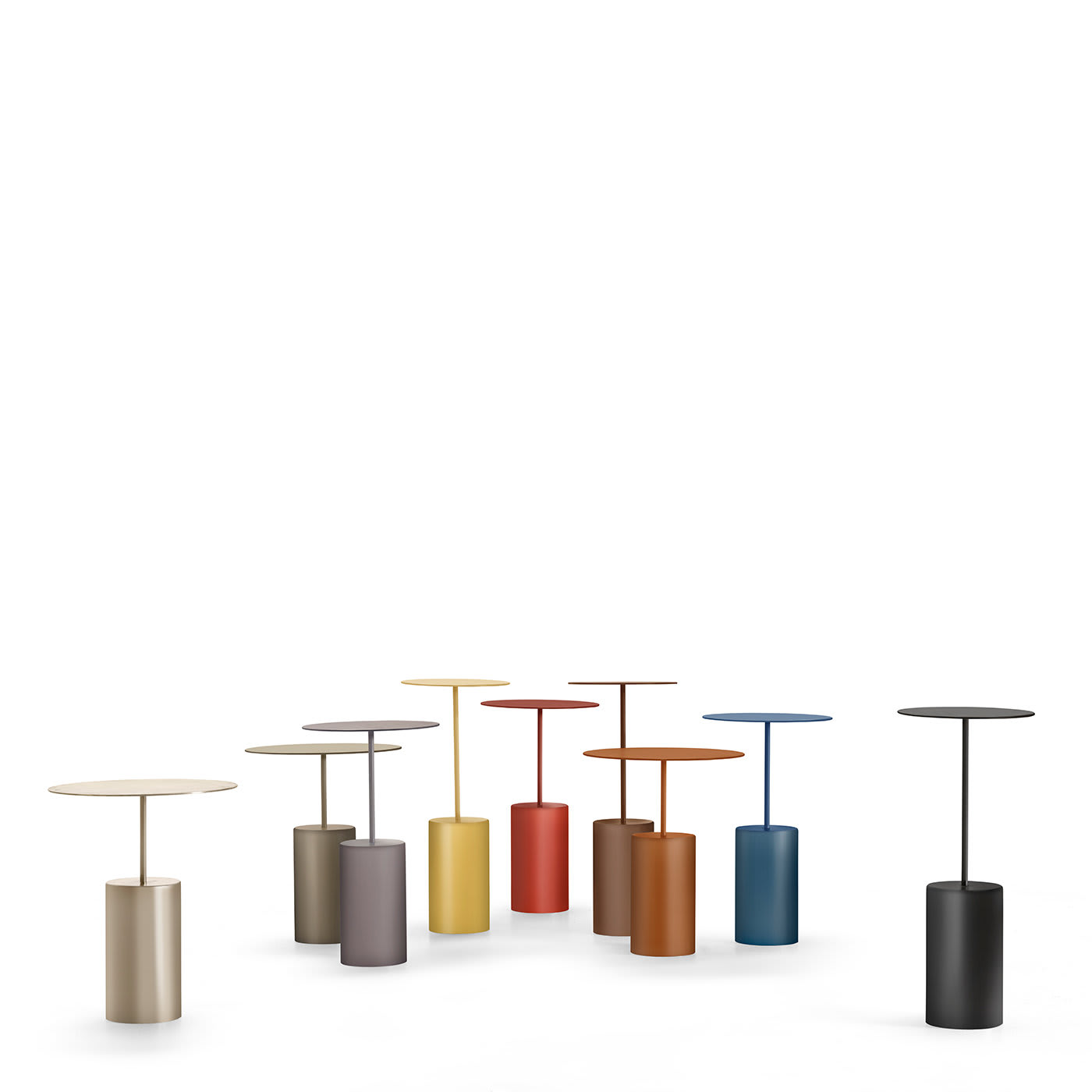 Cocktail Italian Orange Luxury Side Table