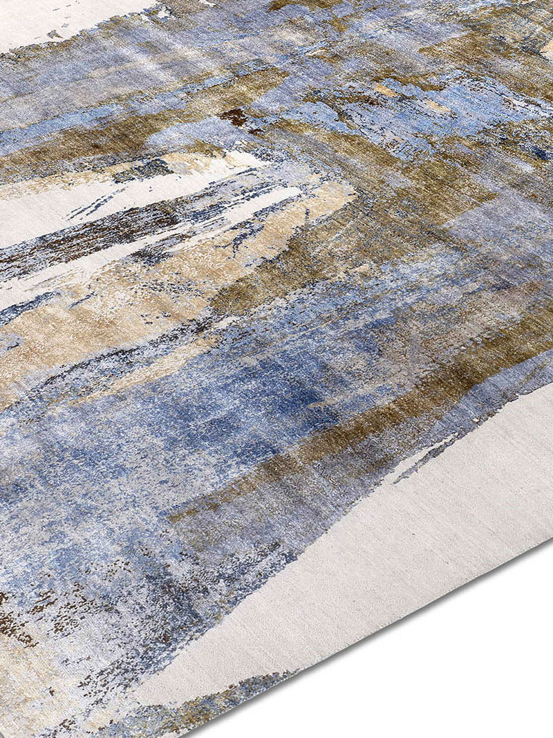 Grey Rust Hand-Woven Rug