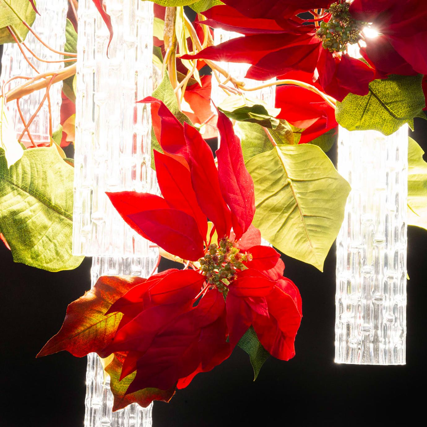 Poinsettia Decorative Chandelier