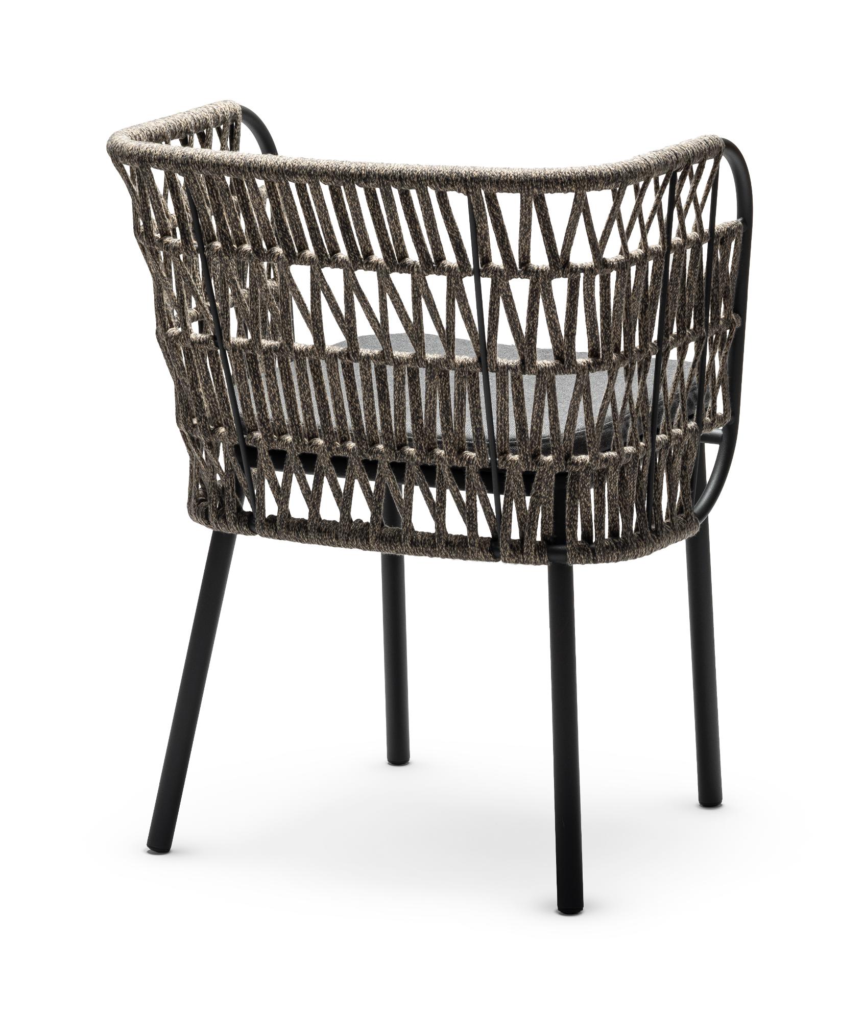 Jujube Black Beige Outdoor Chair