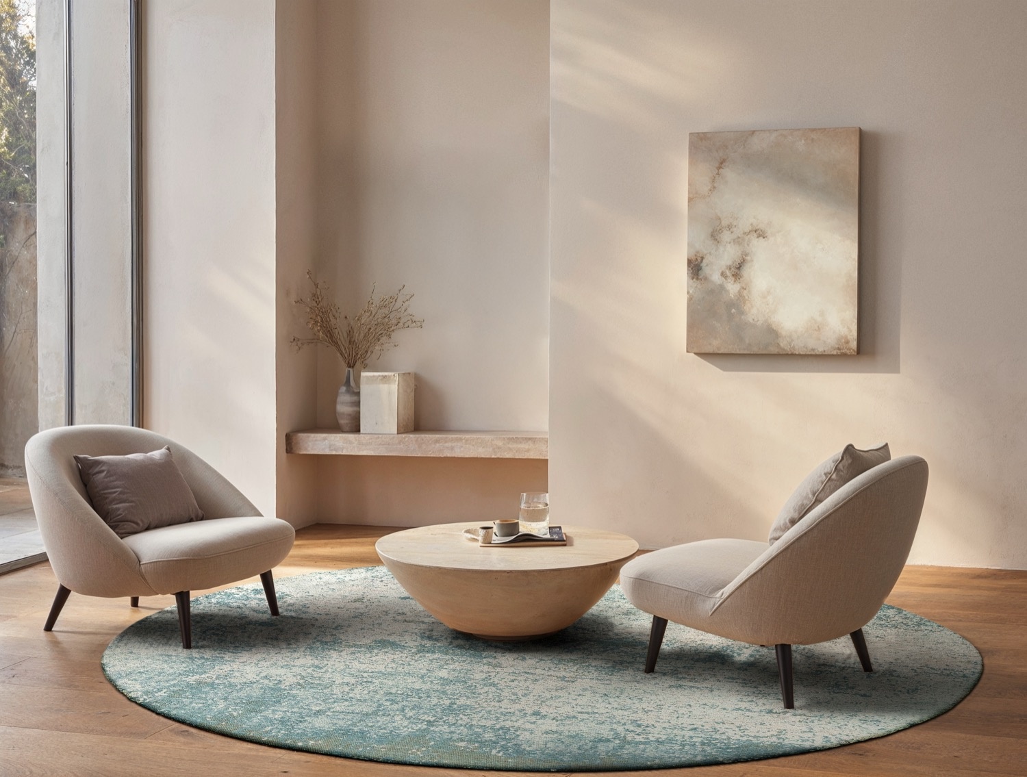 Neptune 9656 Round Rug