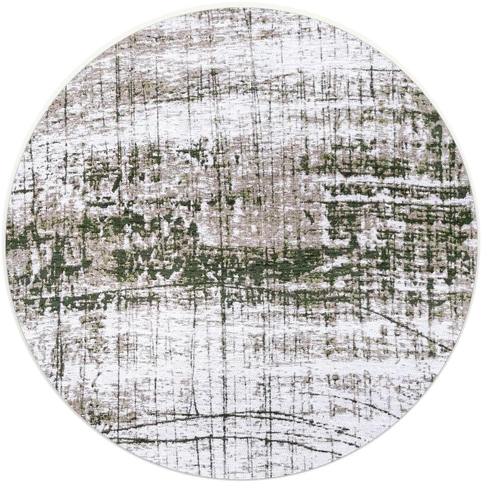 Central Green 9797 Round Rug
