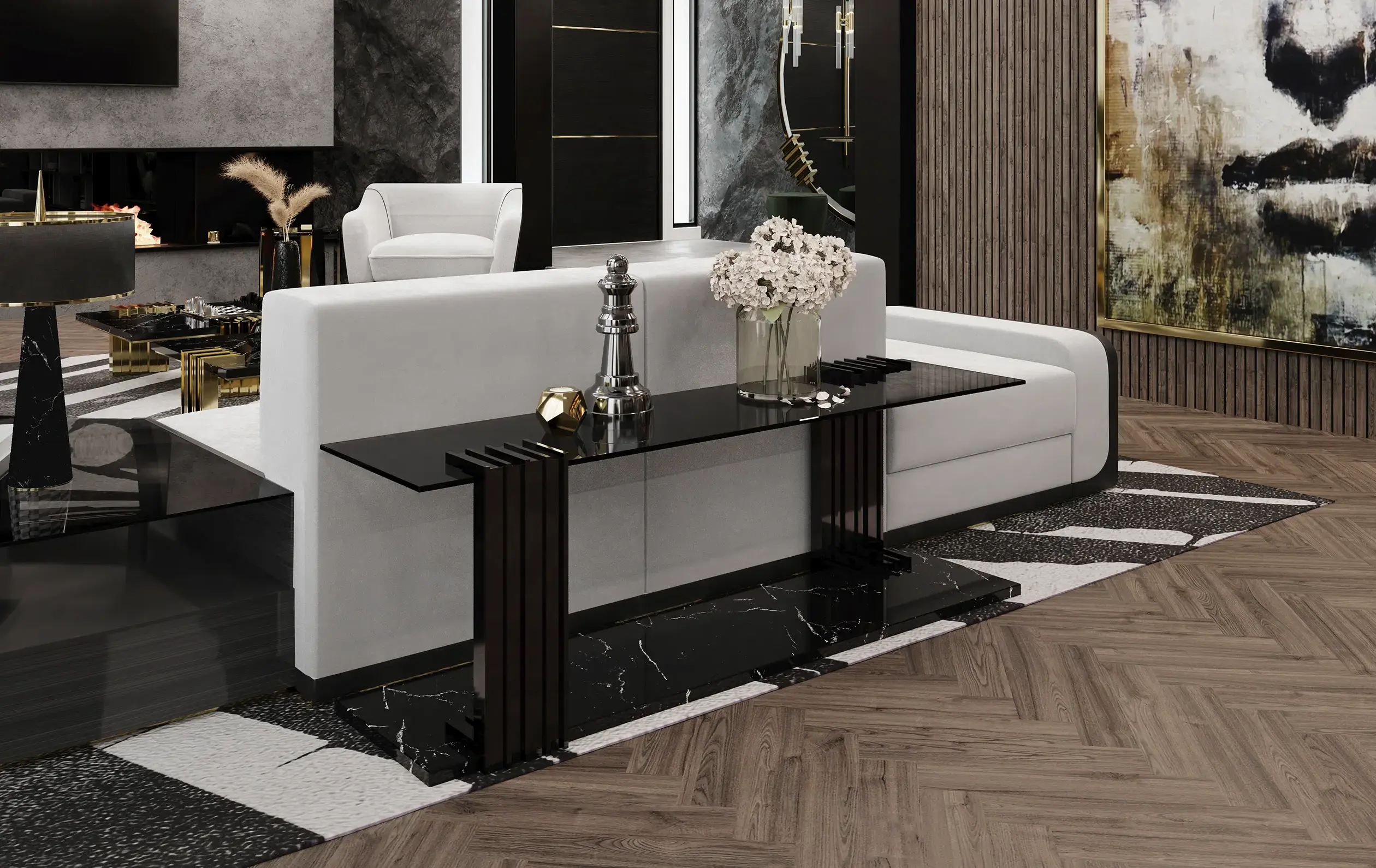 Cyclone Long Side Table