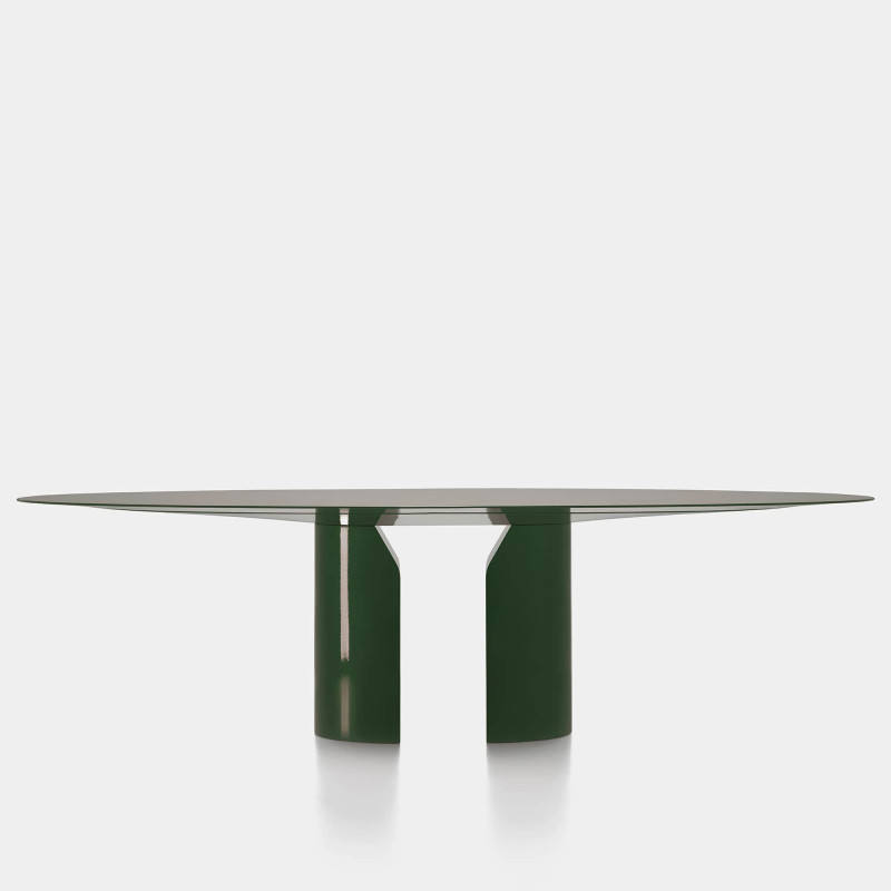 NVL Table ☞ Structure: Matt Lacquered - White X042 ☞ Top: Matt Lacquered White X042