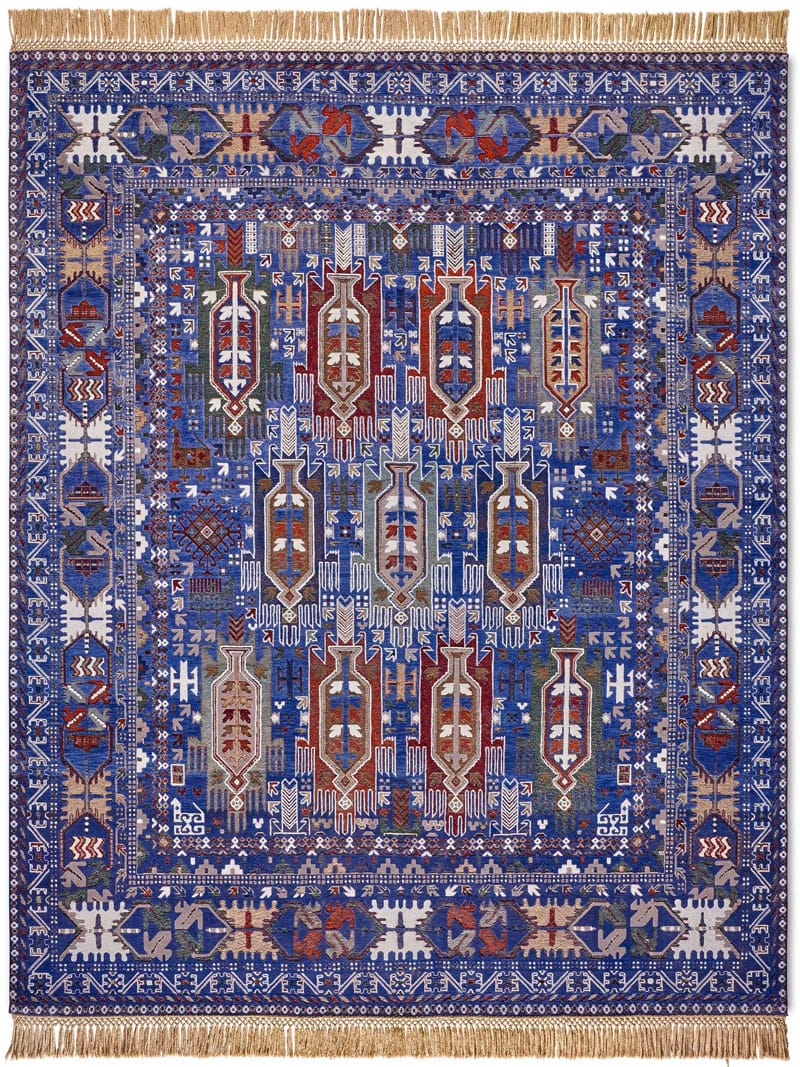 Balouch Blue Luxury Hand-Knotted Rug