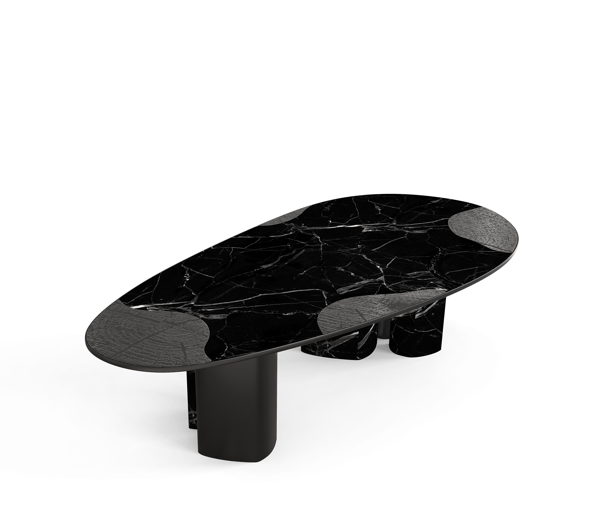 Athena Nero Marble & Onyx Table
