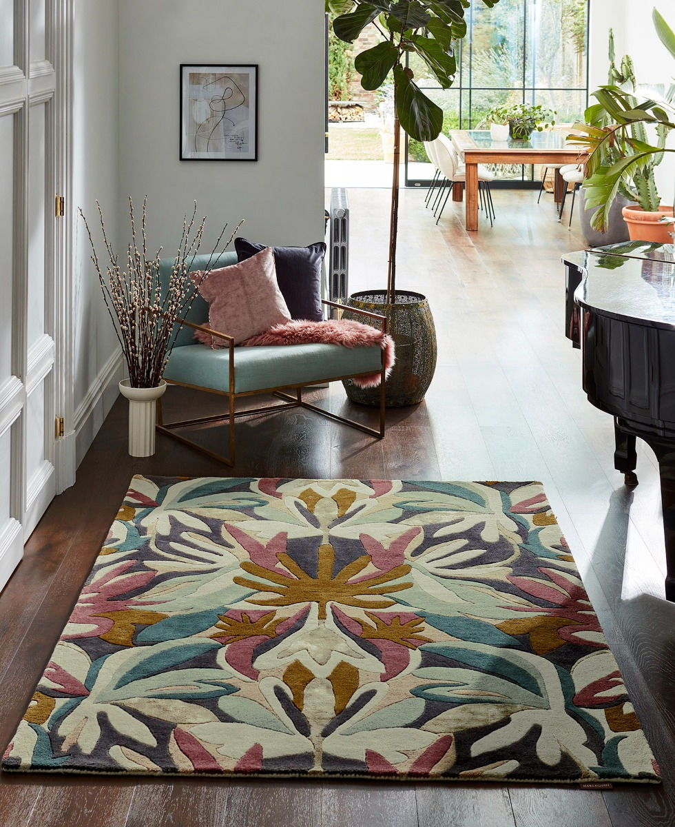 Melora Positano Succulent Gold Rug