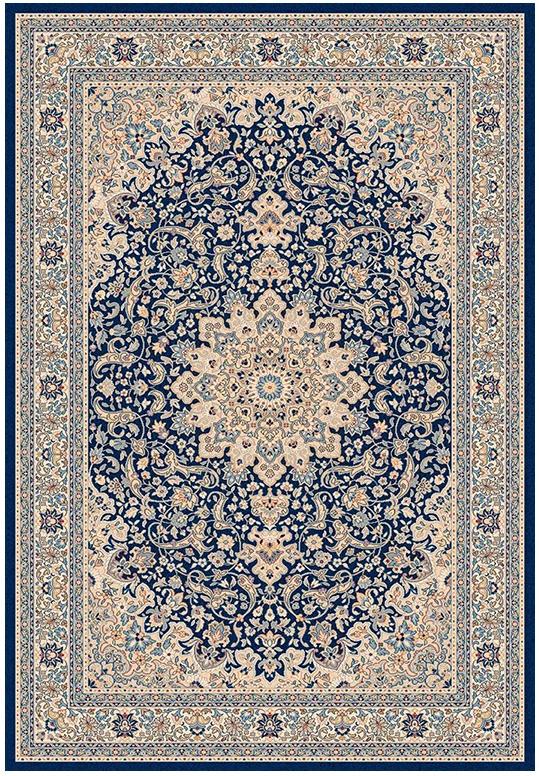 Oriental Blue Machine Woven Rug