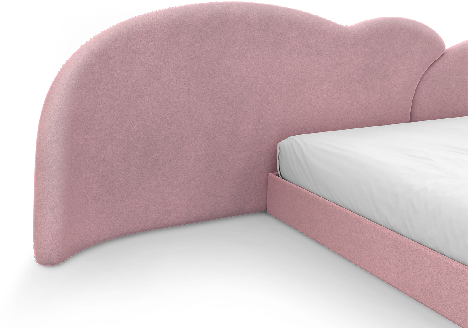 Fluffy Sky 2 Pink Children's Bed