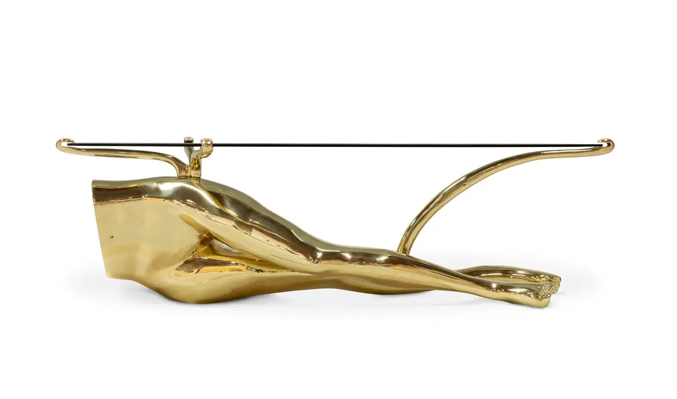 Tavo Polished Brass Coffee Table Tavo Polished Brass Coffee Table