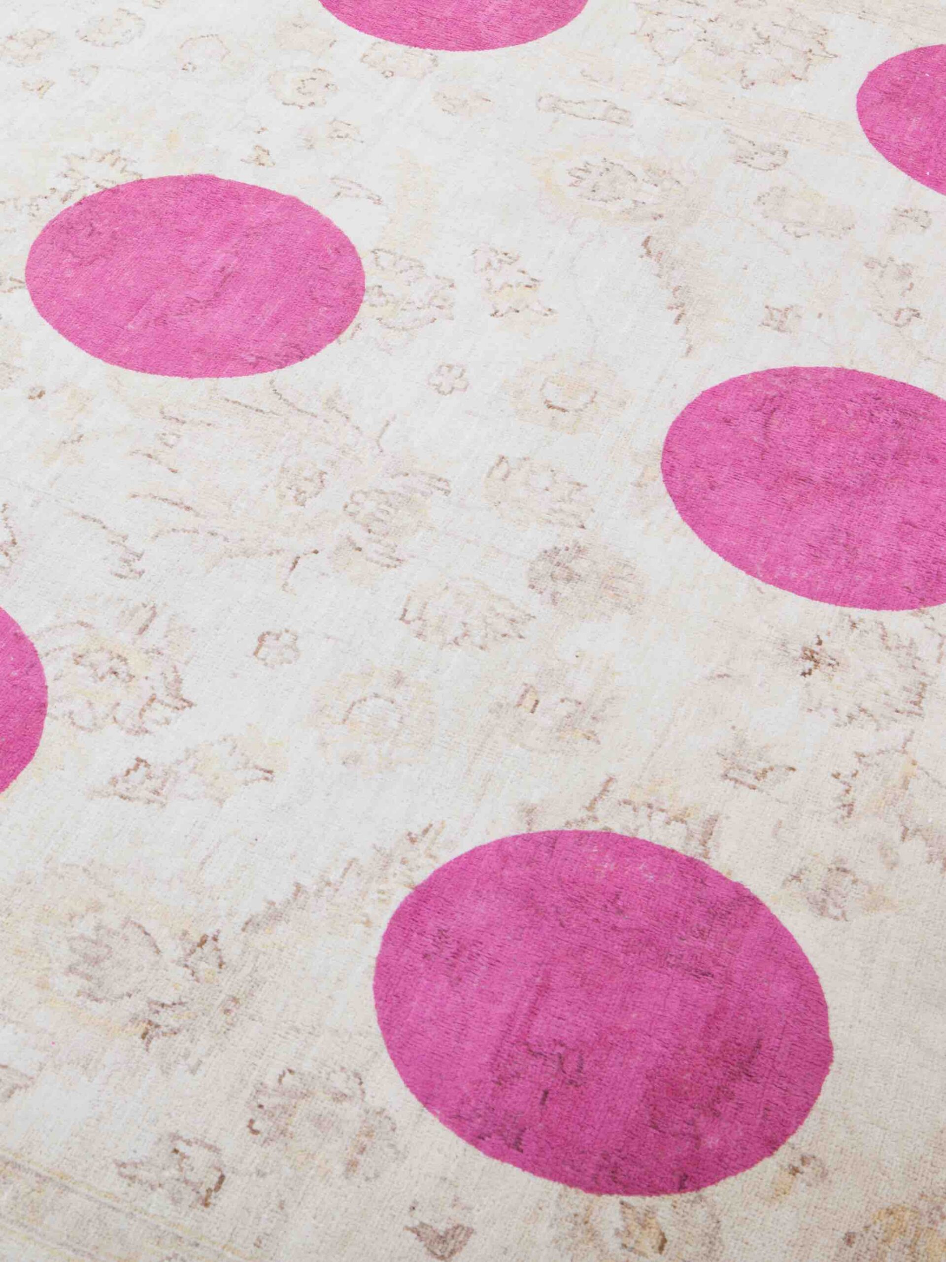 Double Layer Pink Designer Rug