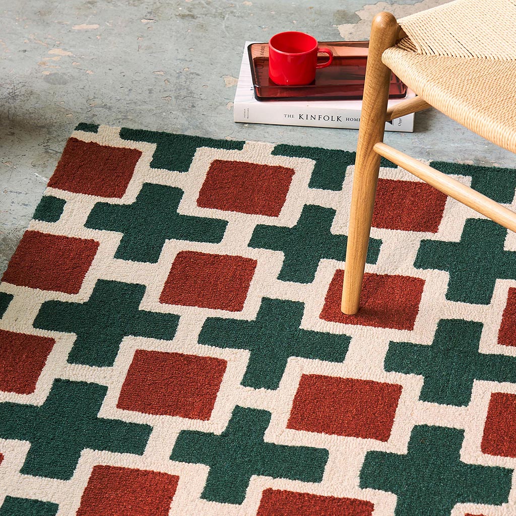 Hatch Rust Rug