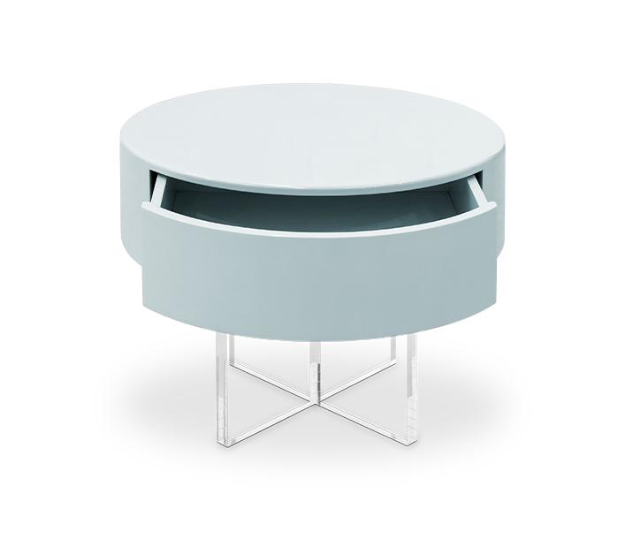 Nimbus Blue Bedside Table