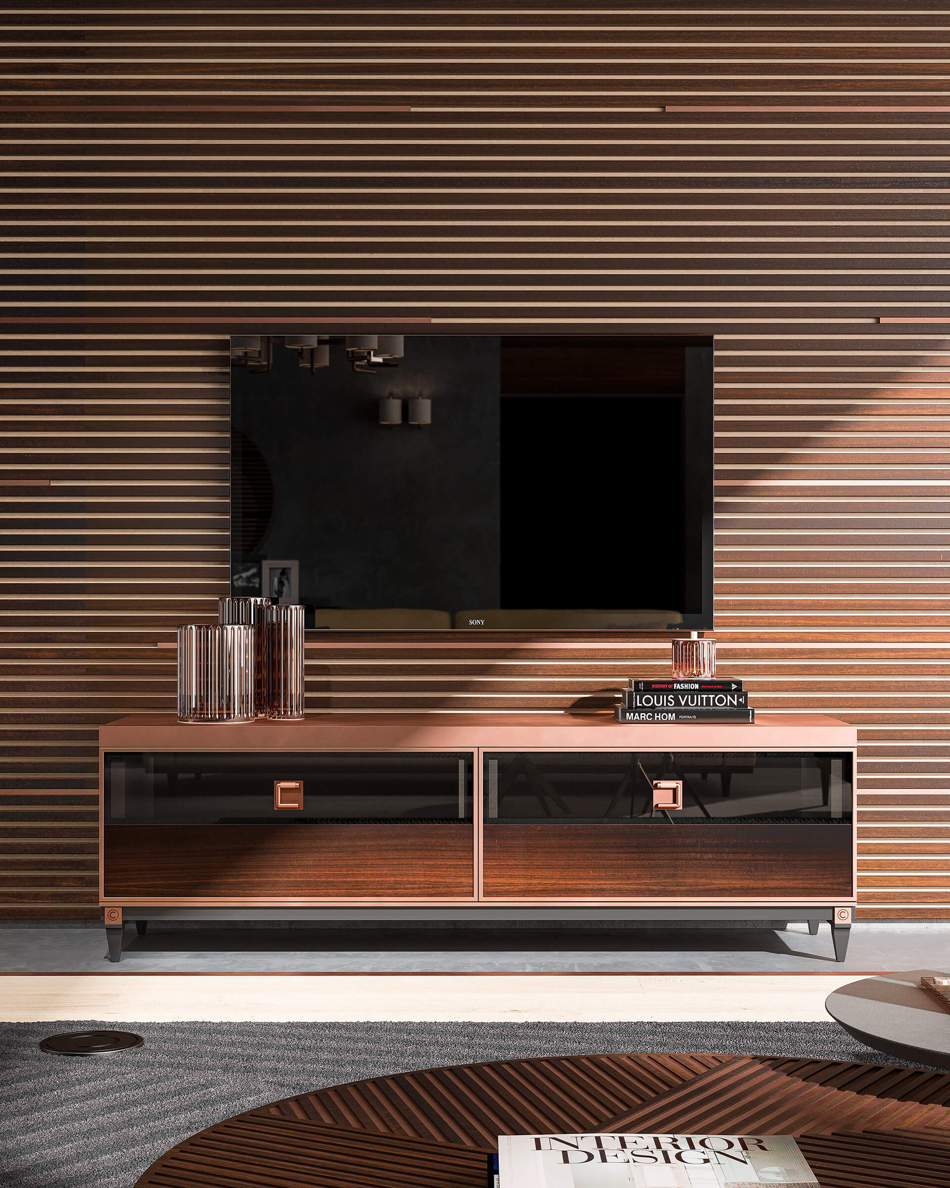 Classic Italian TV Cabinet