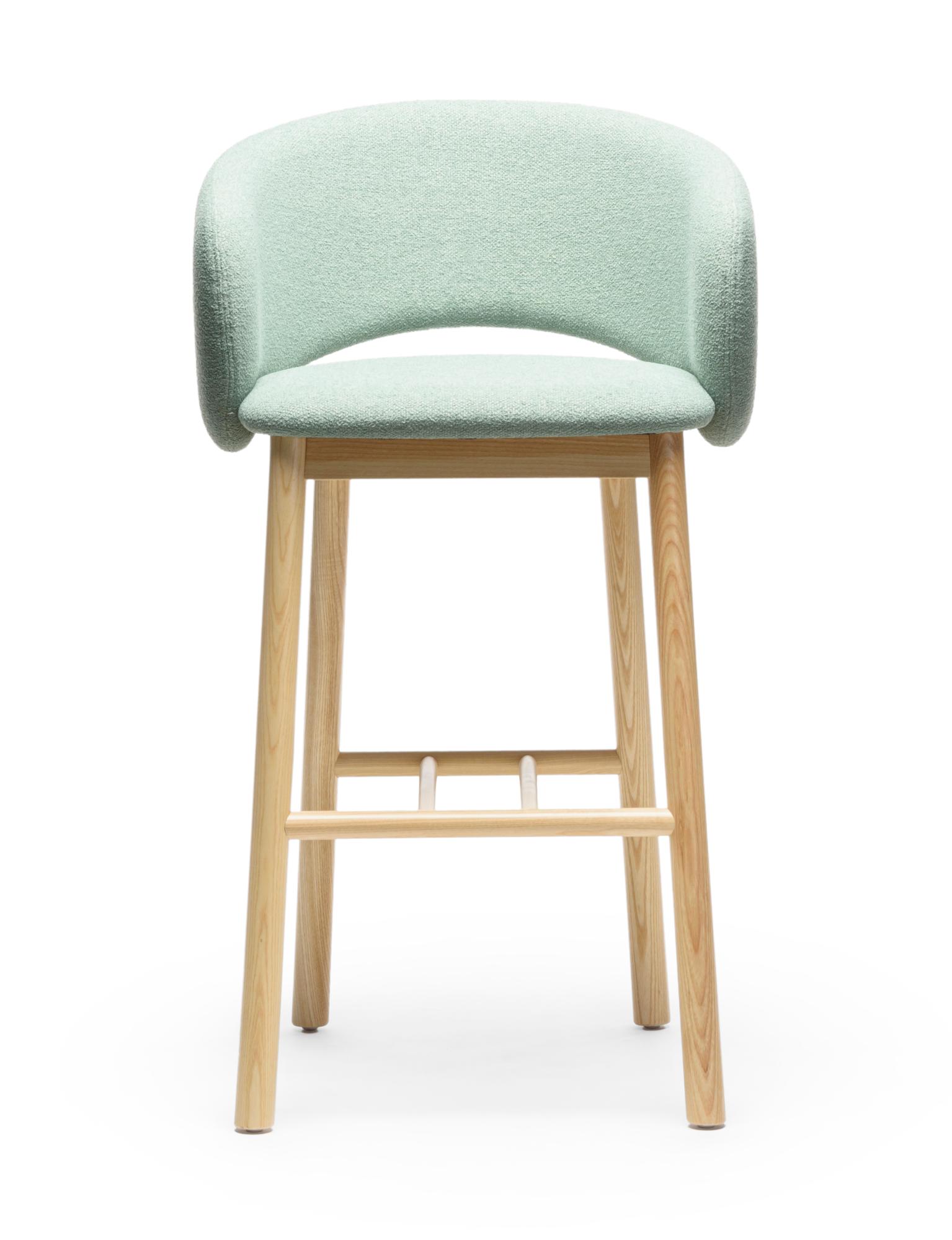 Bel Ash Wood Bar Stool