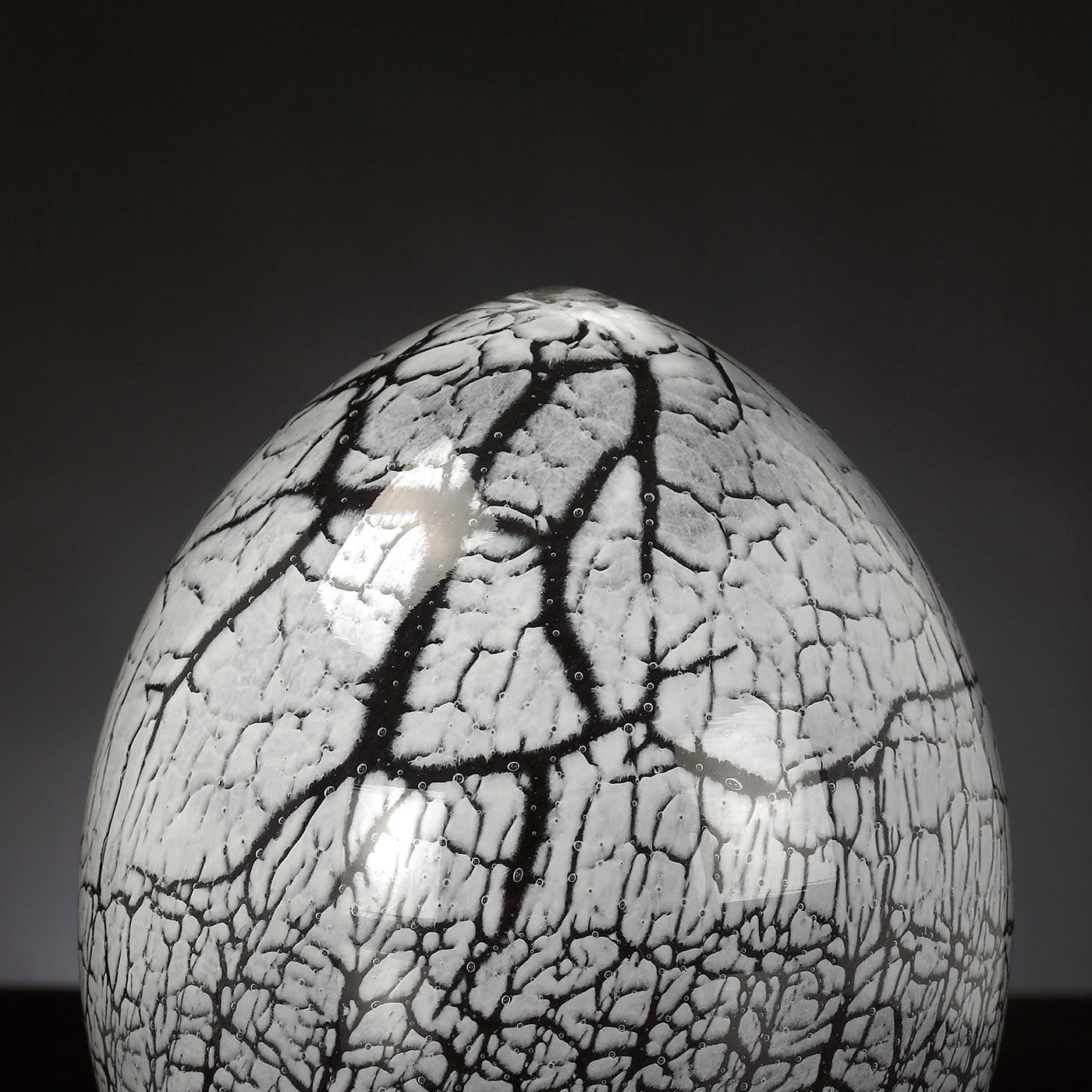 Crackled Dark Crystal Egg Decor
