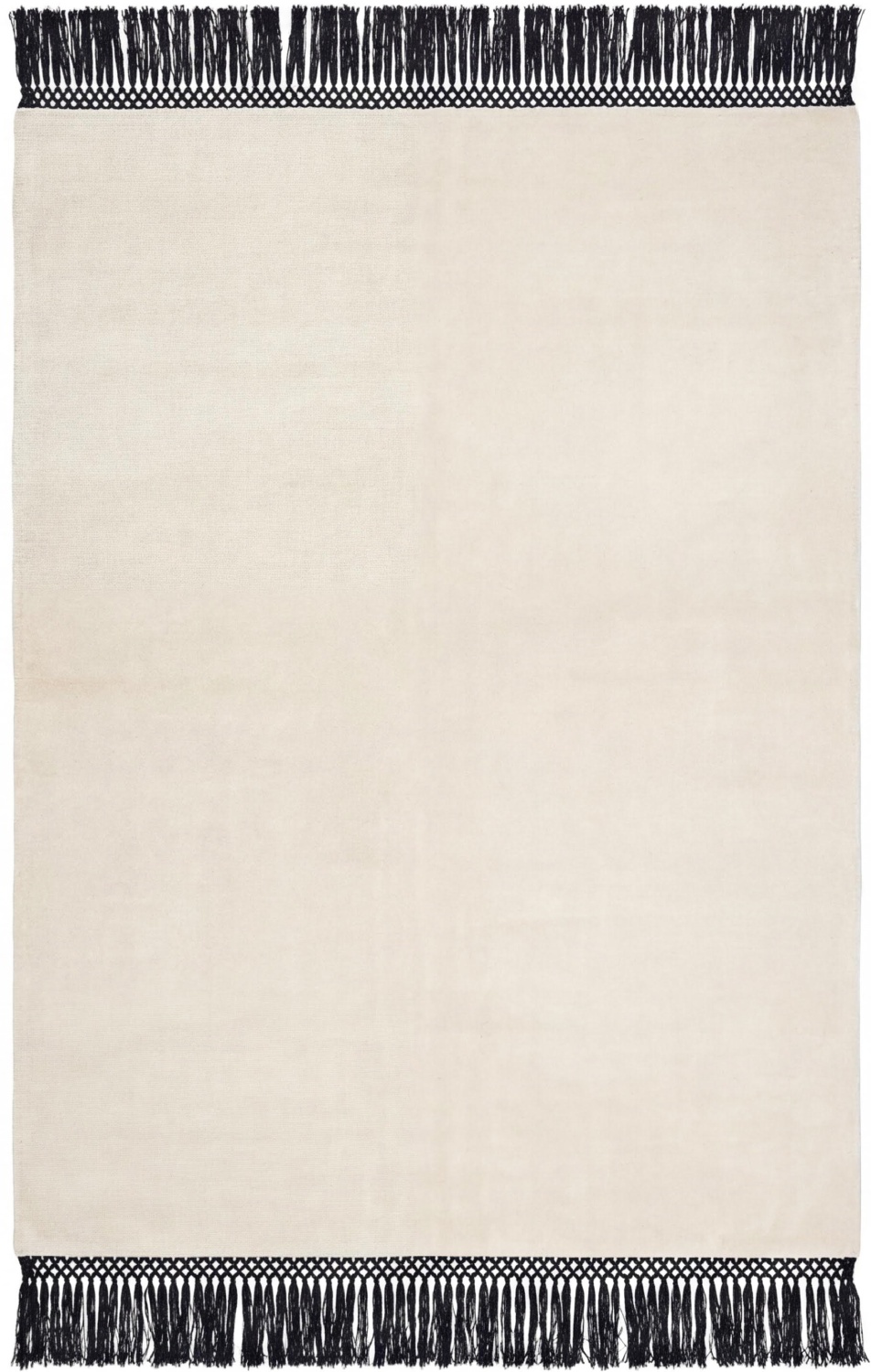 Minimal Fringe Ivory Rug
