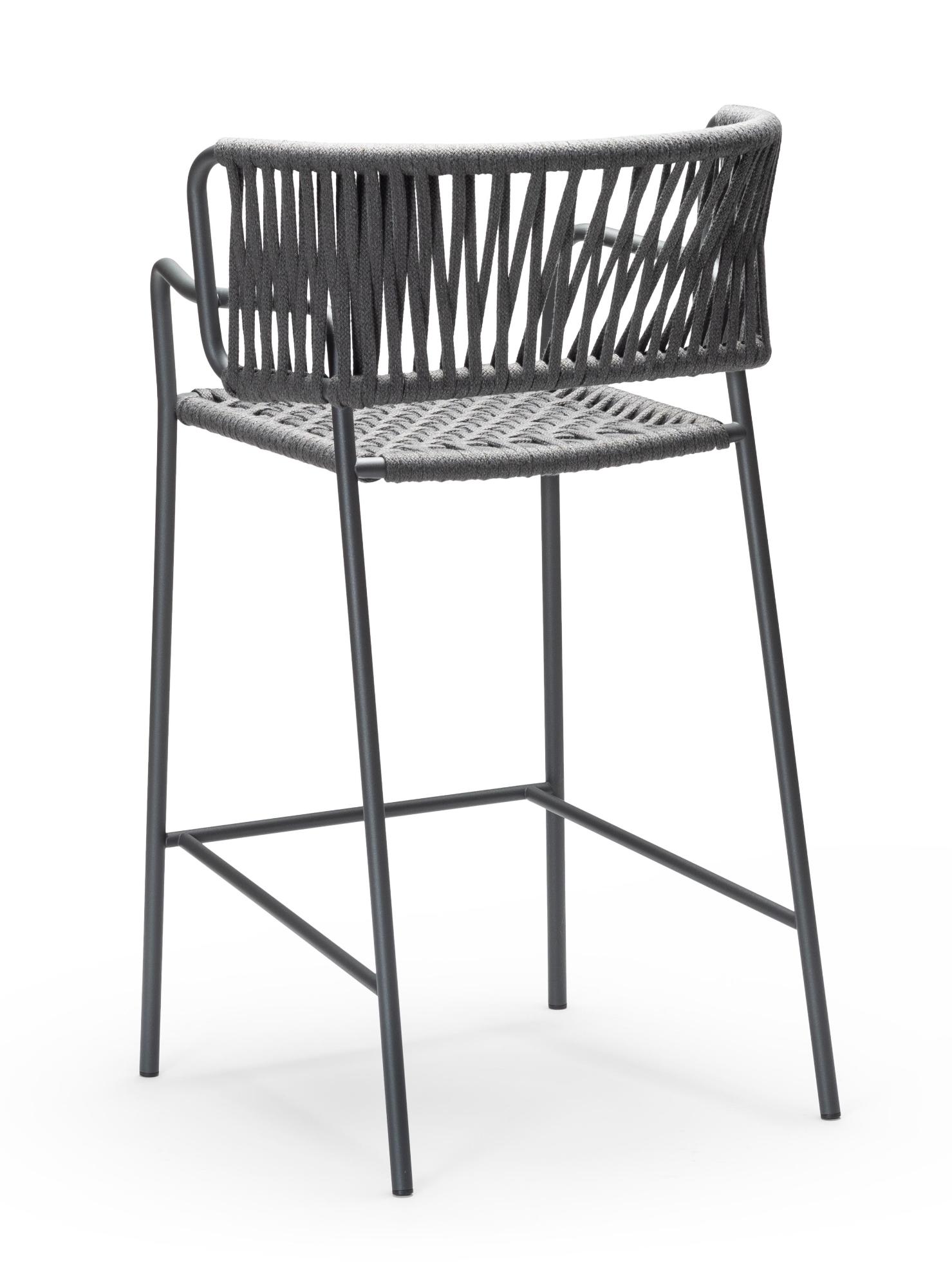 Klot Grey Outdoor Bar Stool