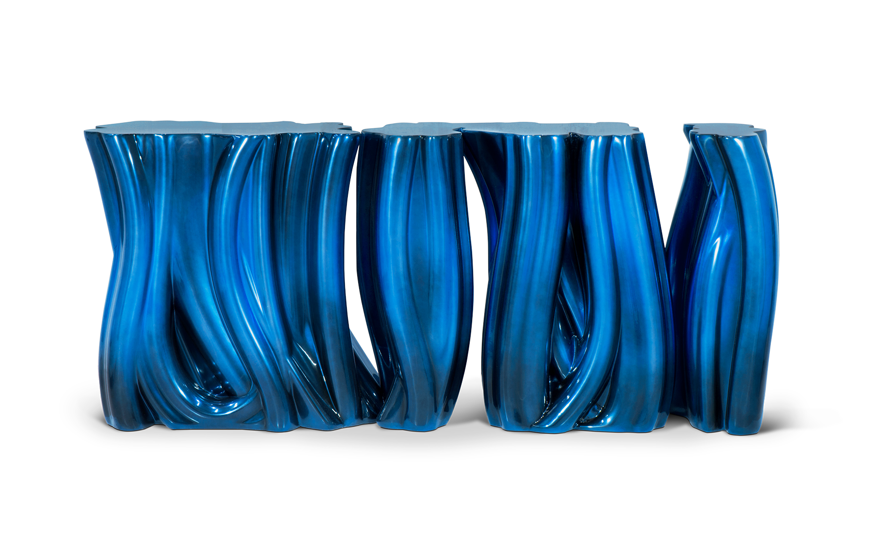 Monochrome Blue Designer Sideboard
