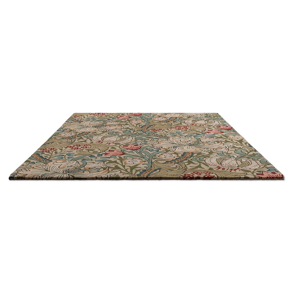 Golden Lily Green Red 130107 Rug | Size: 170 × 240 cm