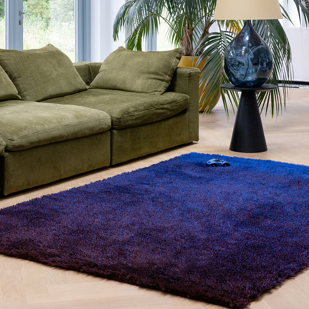 Shade High Electric Blue / Aubergine Rug