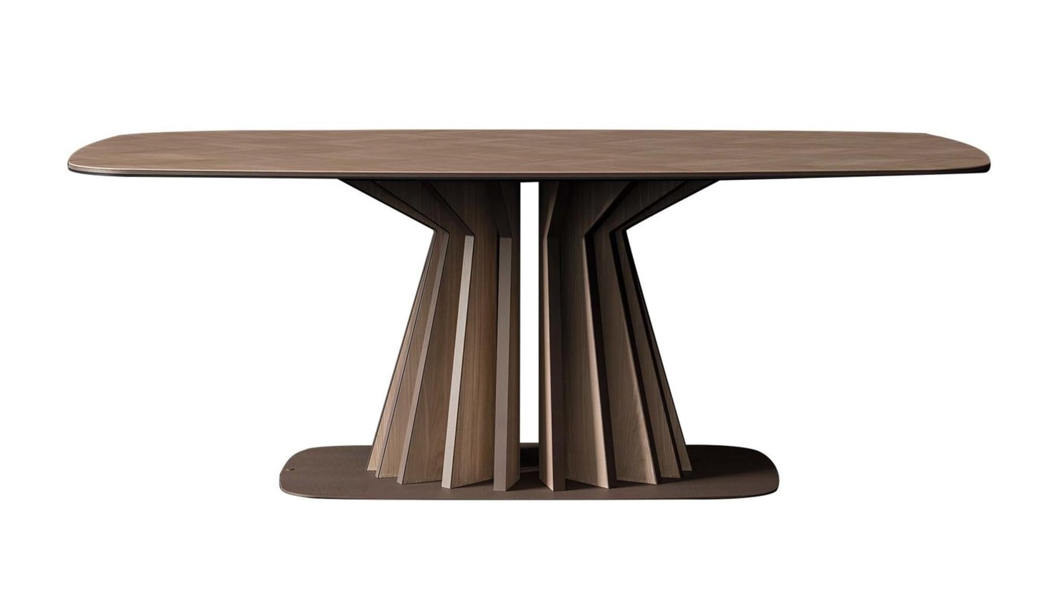 Sleek Light Rectangular Dining Table | Dimensions: W 220 cm