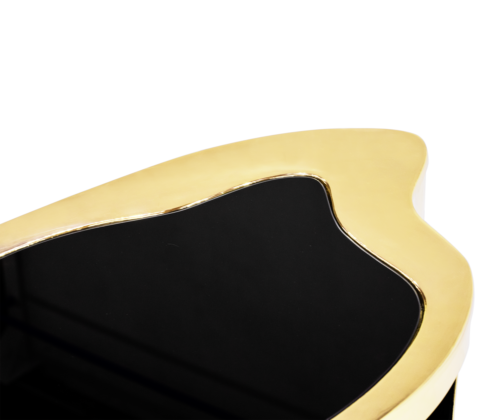 Crest Gold Bedside Table