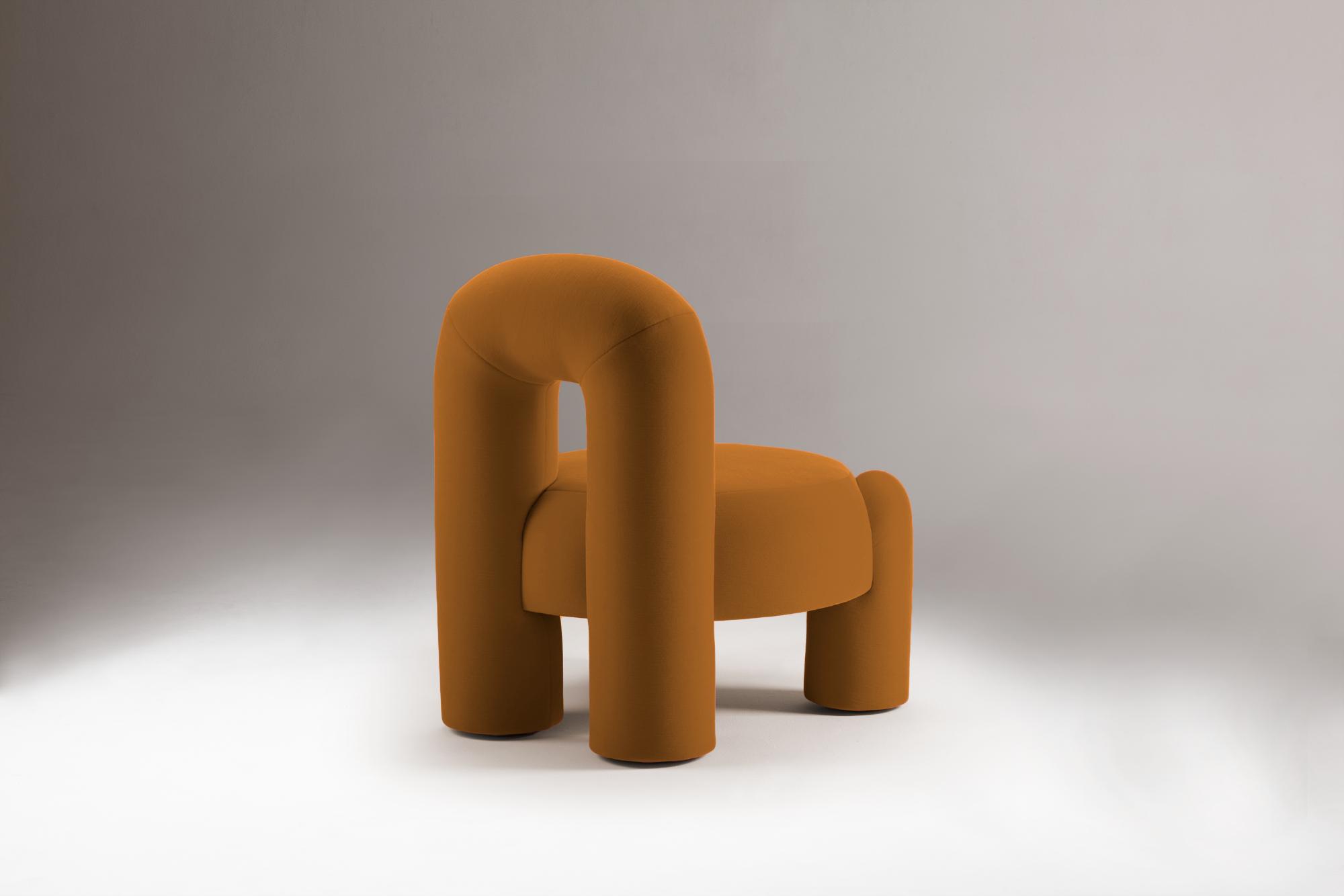 Marlon Brown Sculptural Armchair
