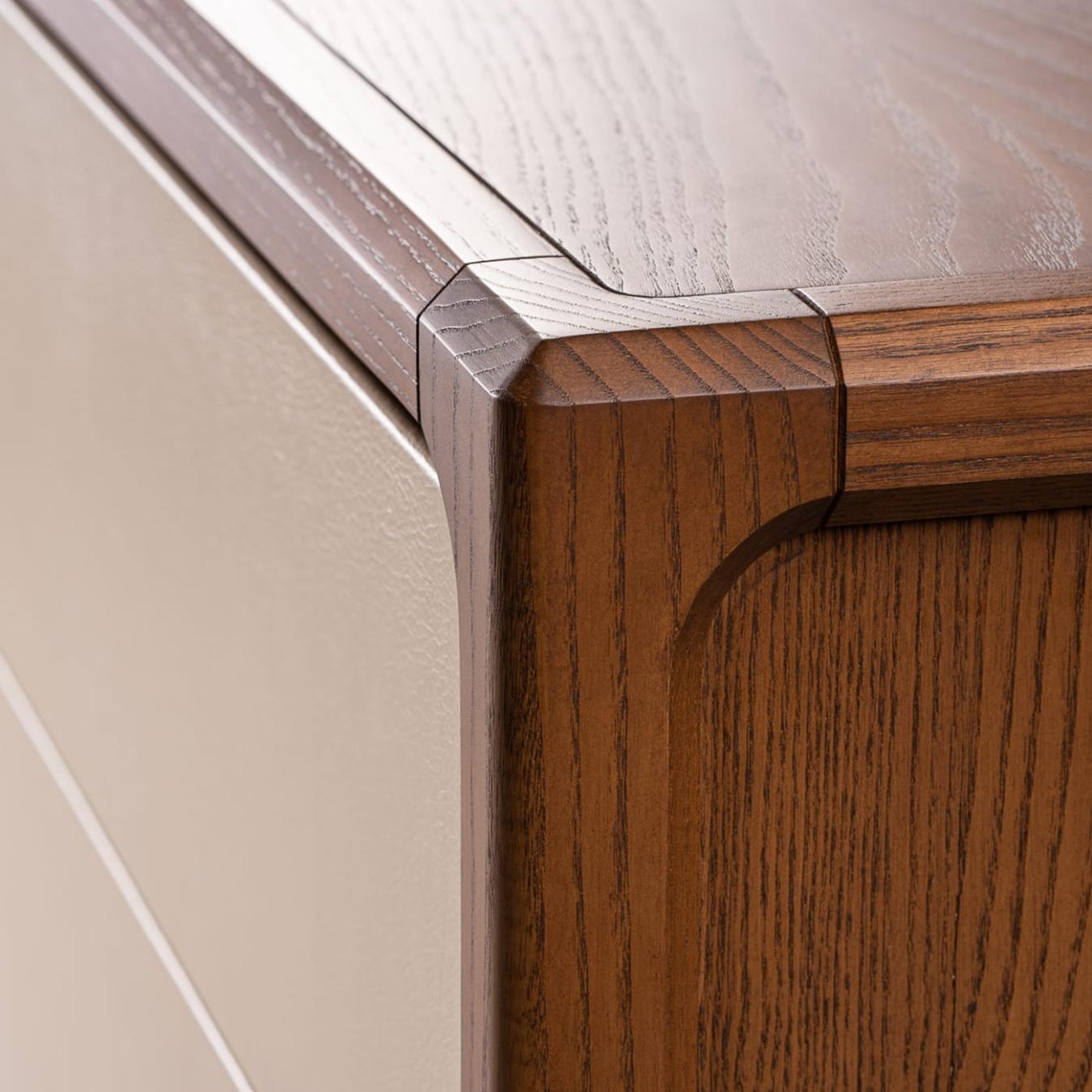 Leather-Covered Chest Of Drawers