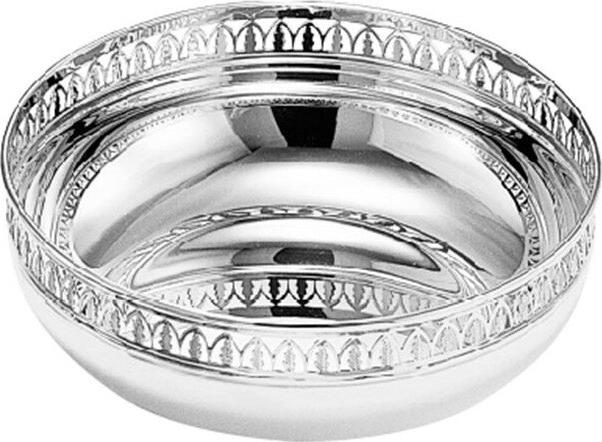 Silver-Plated Round Table Bowl