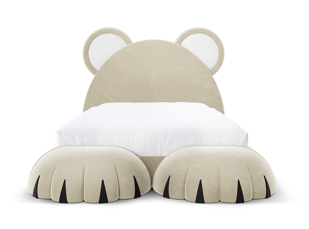 Teddy Dream Cream Bed